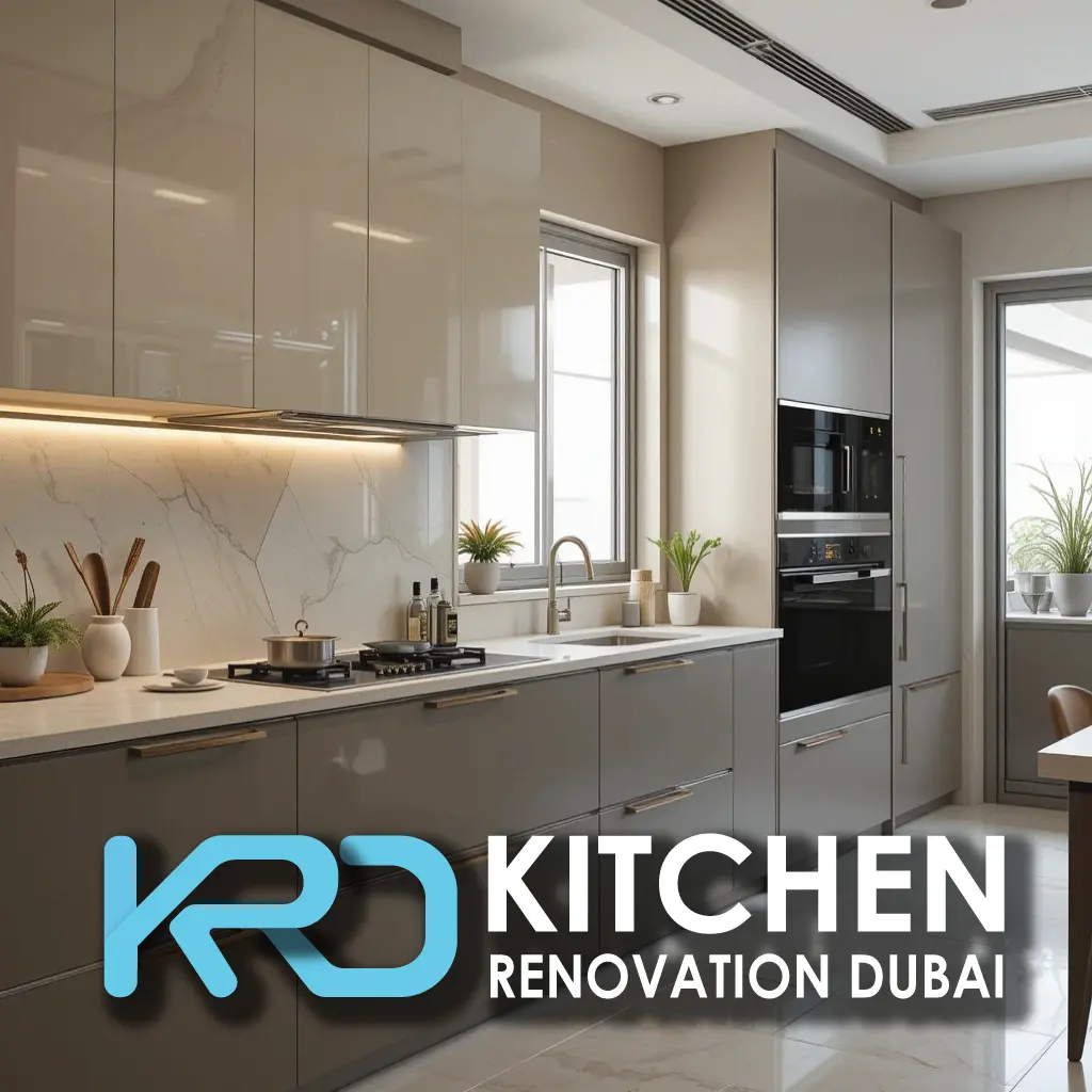 Vinyl Wrapped Kitchen Cabinets in Dubai 