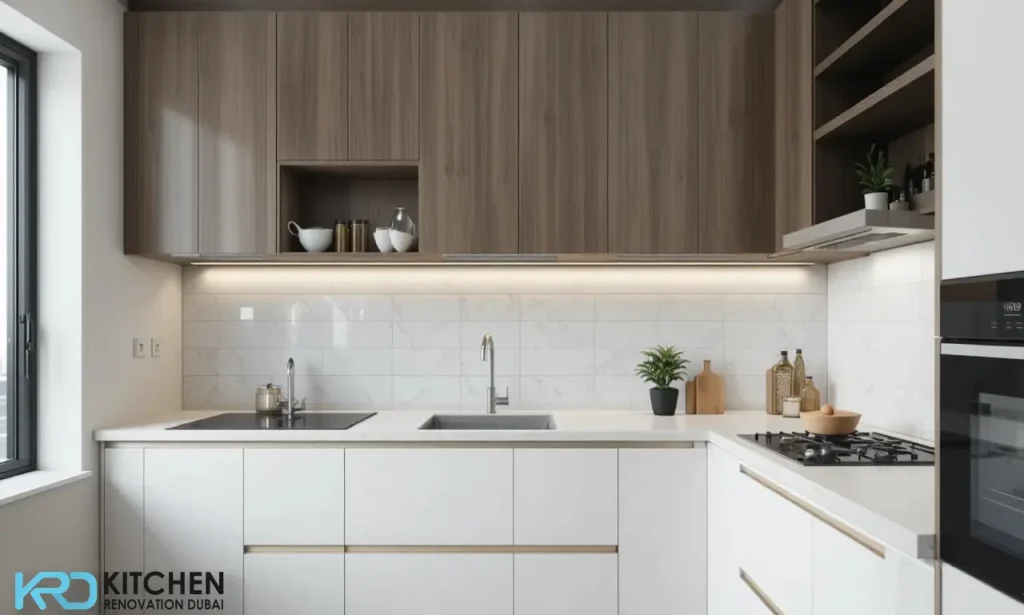 half wall backsplash